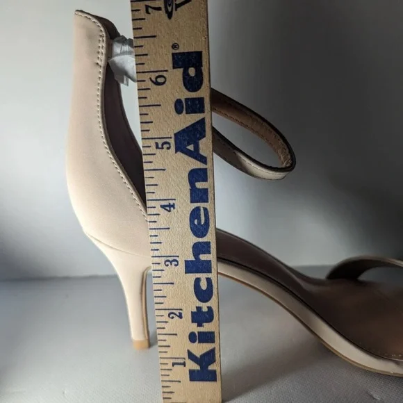 NEW-Size 8.5M Womens mysoft Stiletto Heeled Sandals Open Toe Nude Color JD03 - Picture 7 of 7